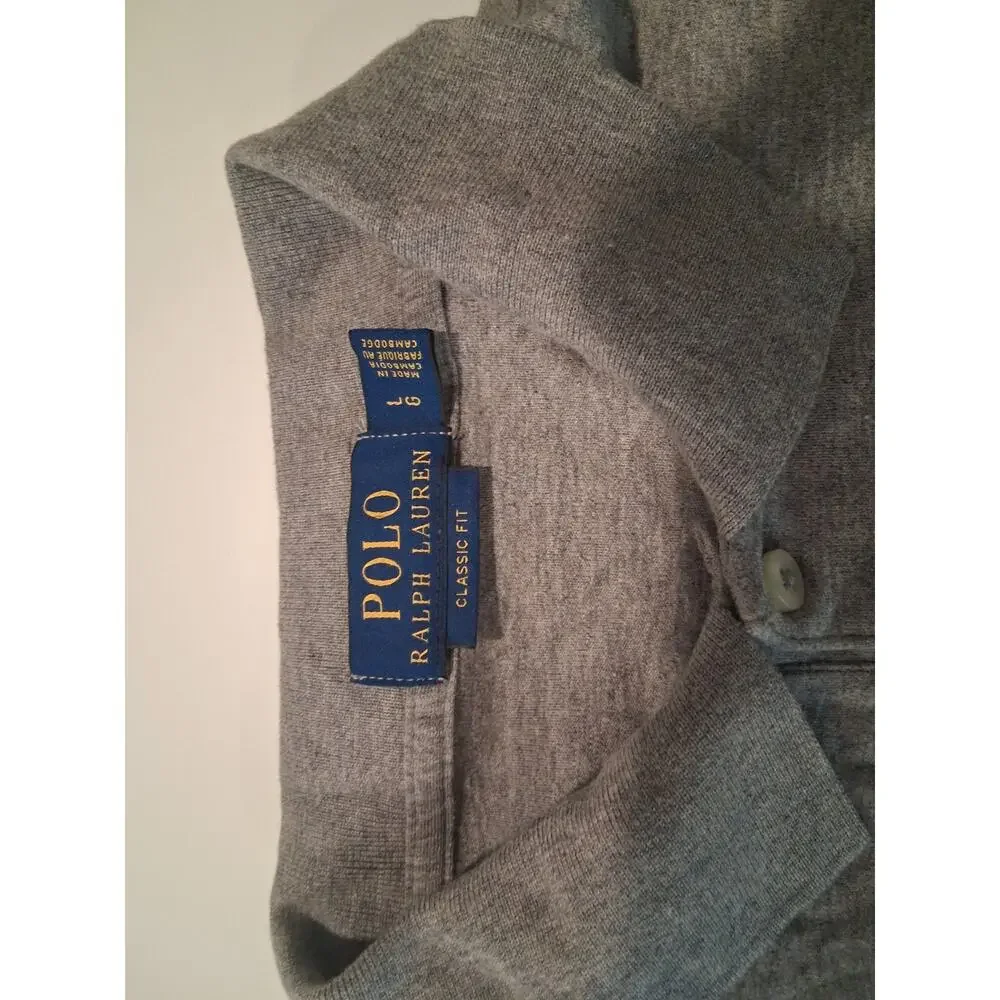 Polo Ralph Lauren Men's Classic Fit Soft Touch Polo Shirt Heather Gray Size L